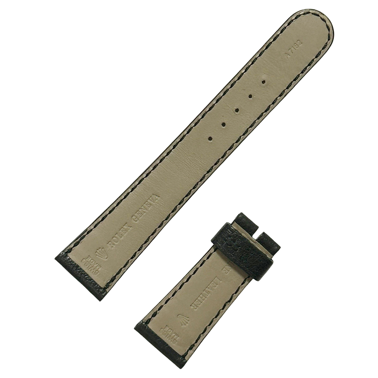 ROLEX ロレックス 純正 レザーベルト A7162 メンズ 時計ベルト｜中古