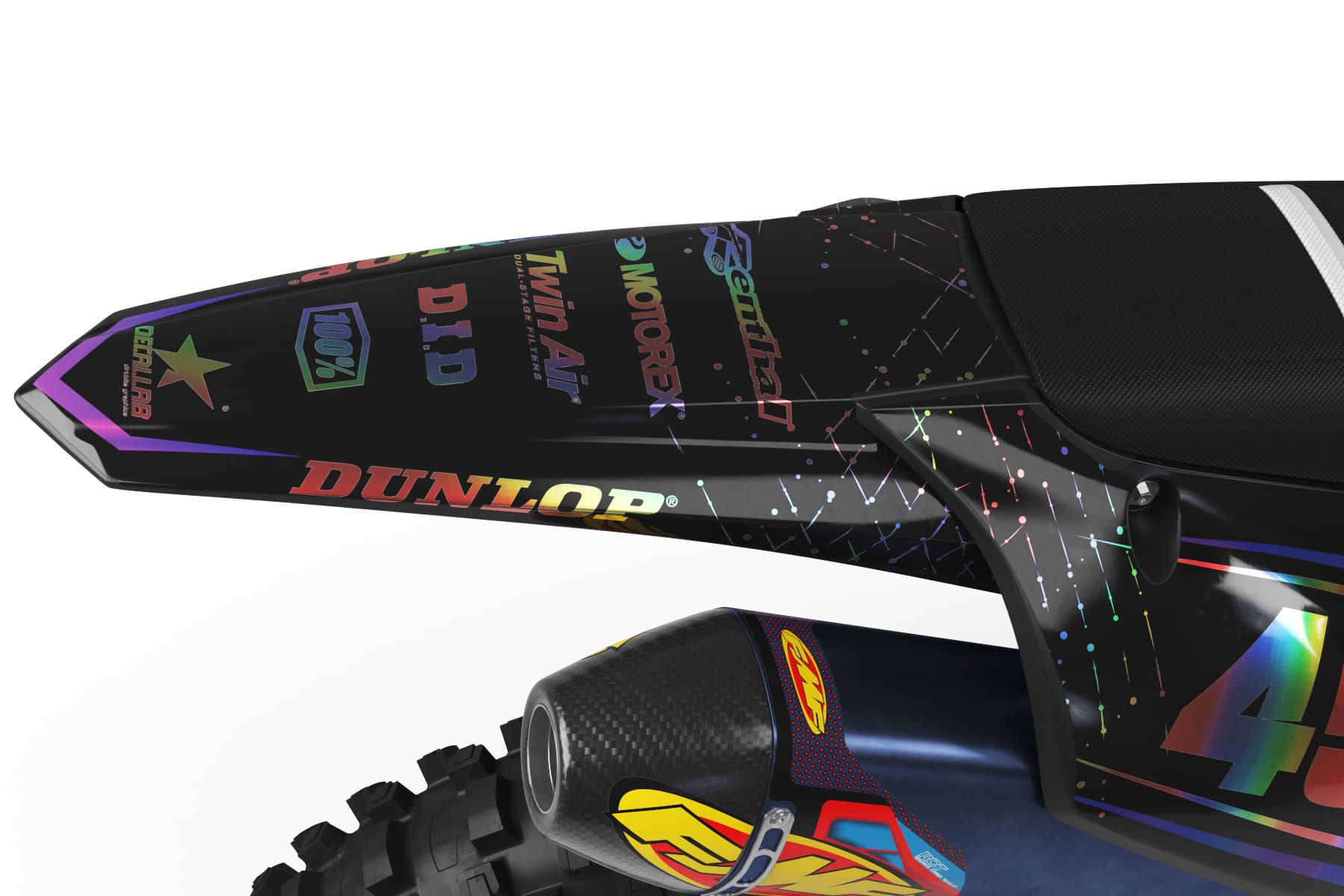 GALAXY HOLOGRAPHIC Graphics, KAWASAKI - Decallab