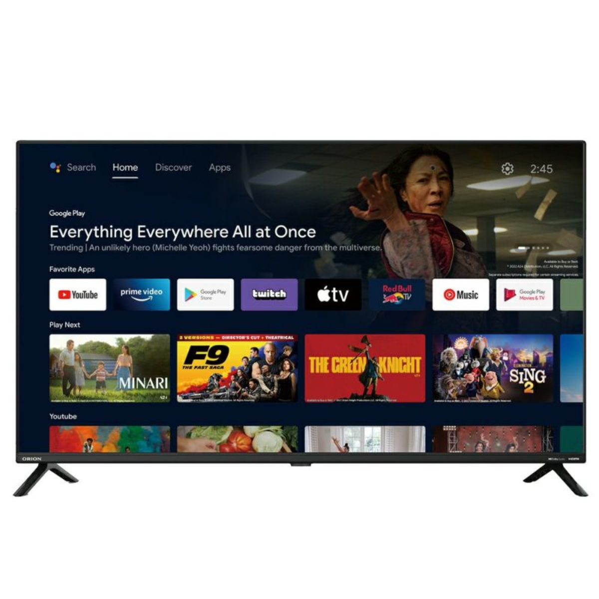ORION 】AndroidTV™搭載 チューナーレステレビ42V型 | SAFH421 – De-Life