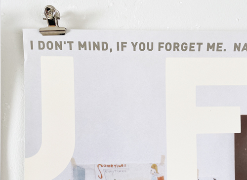 古書古本 dessin:奈良美智 ポスター I don't mind, if you forget me 5