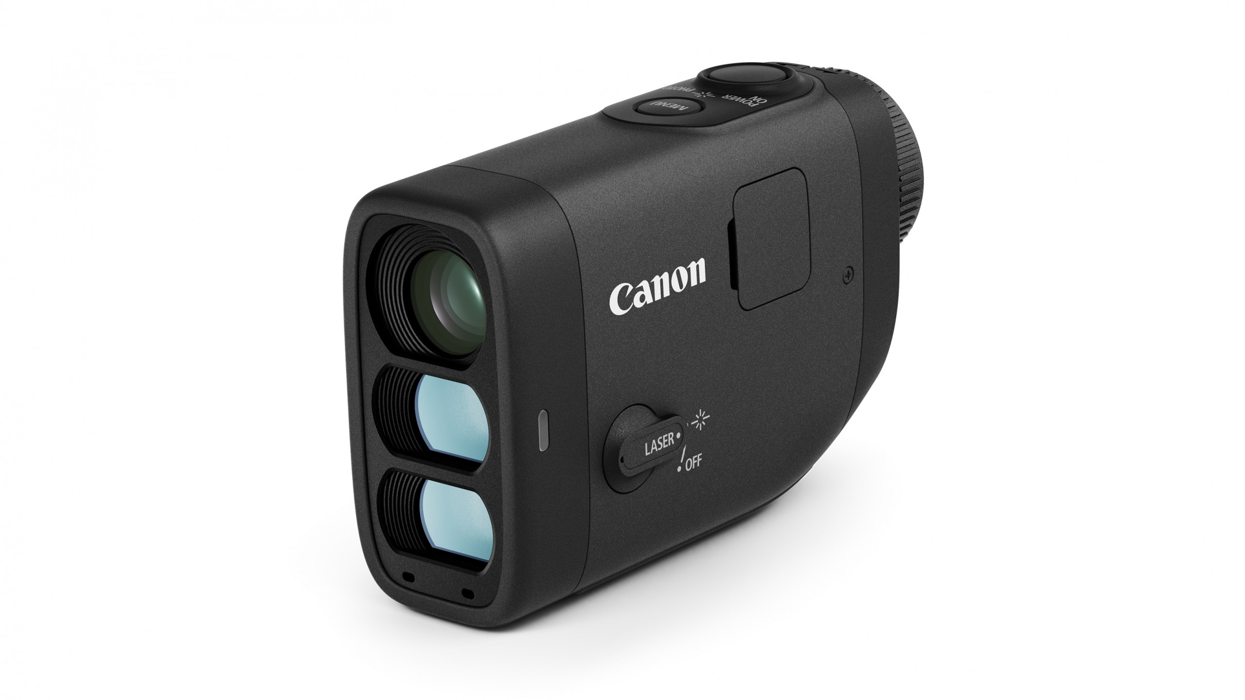 キヤノンが静止画、動画撮影機能を搭載した小型軽量のゴルフレーザー