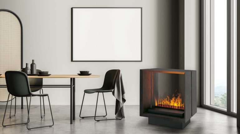 炎がリアルに揺れる！面倒な造作工事なしで設置できるDimplexの電気