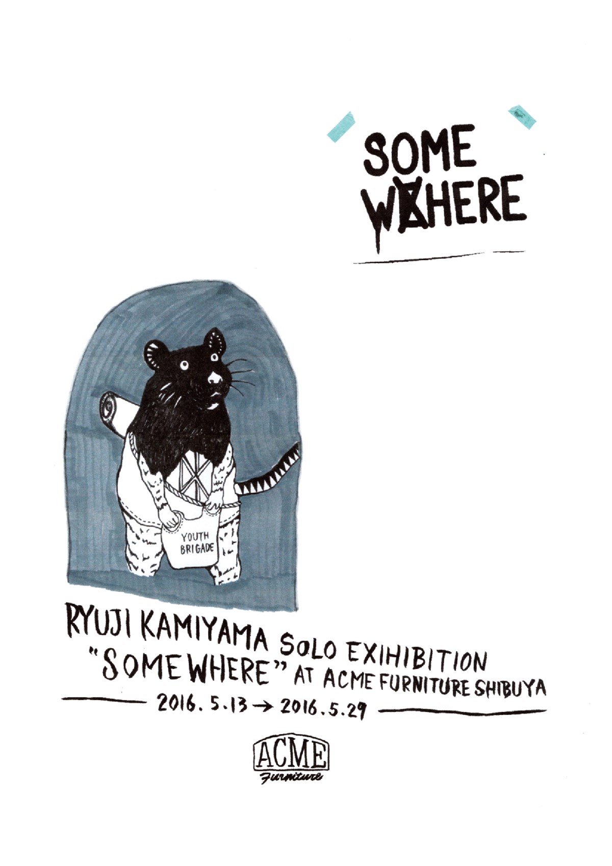終了※RYUJI KAMIYAMA SOLO EXHIBITION “SOMEWHERE”開催のお知らせ