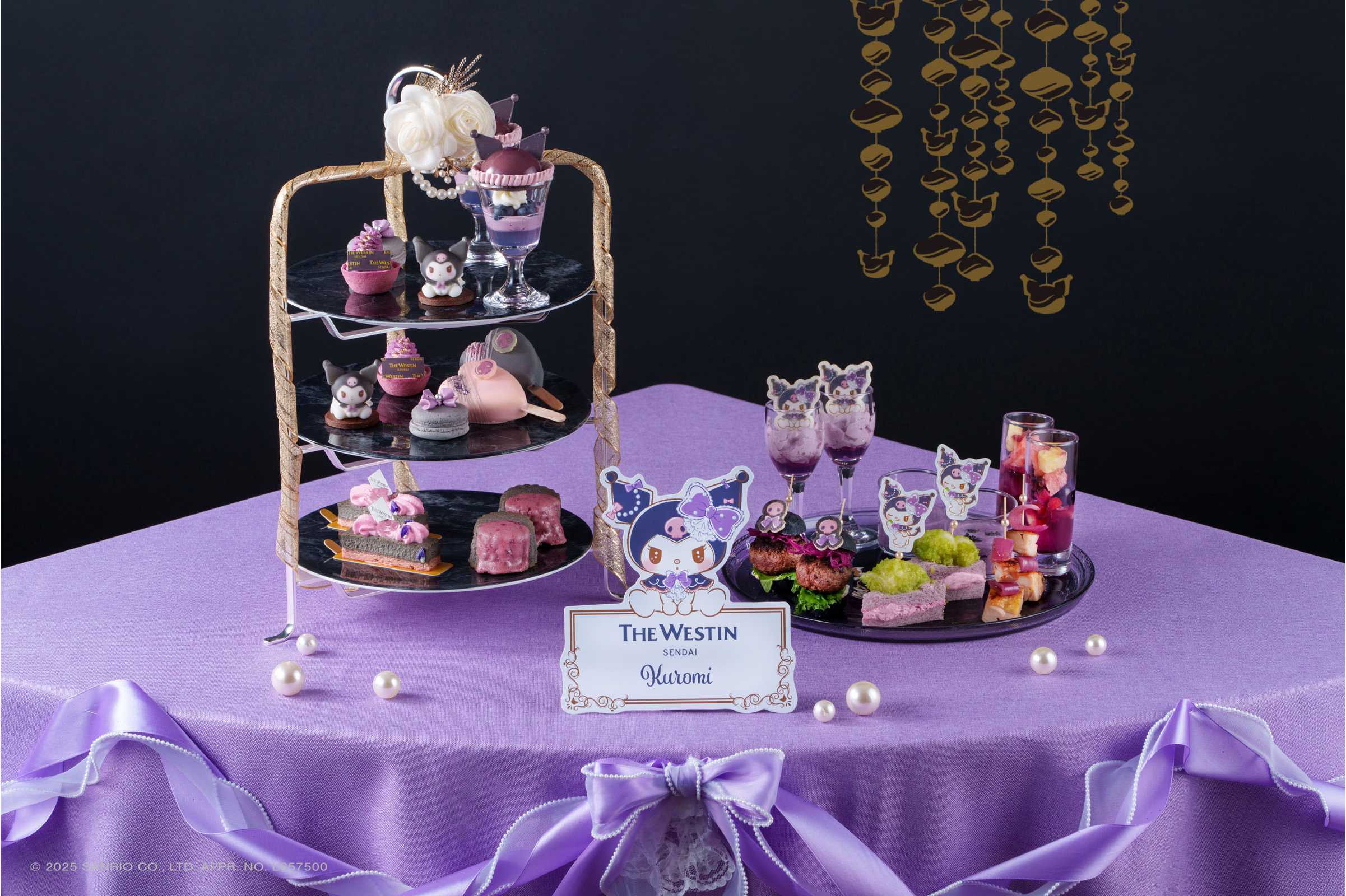 東北で開催！クロミの20周年を祝う夏限定アフタヌーンティー『KUROMI