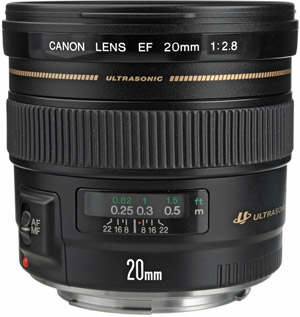 diglloyd.com: Canon EF 20mm f/2.8 USM