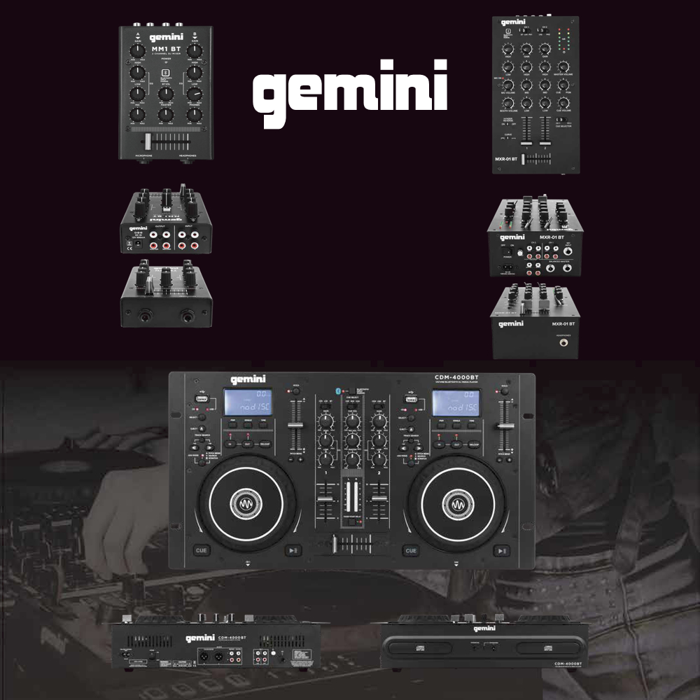 gemini オールインワン CDM-4000 CD DJプレーヤー ミキサー CDM-4000