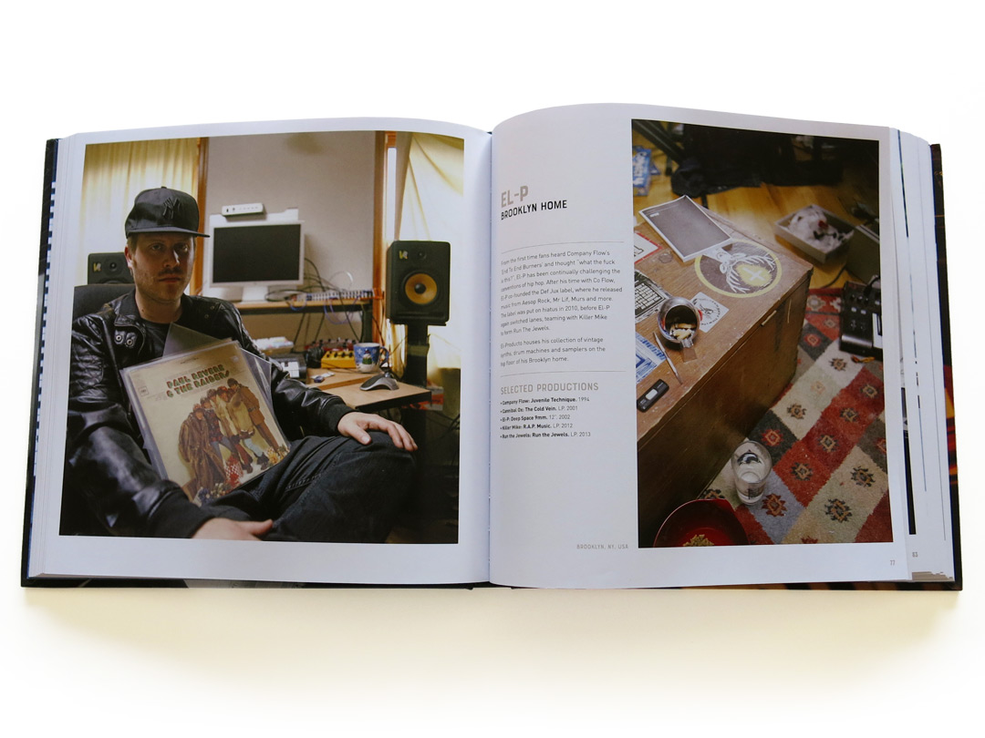 ビートメイカー/アーティストのスタジオ/ビートメイキング風景を収めた