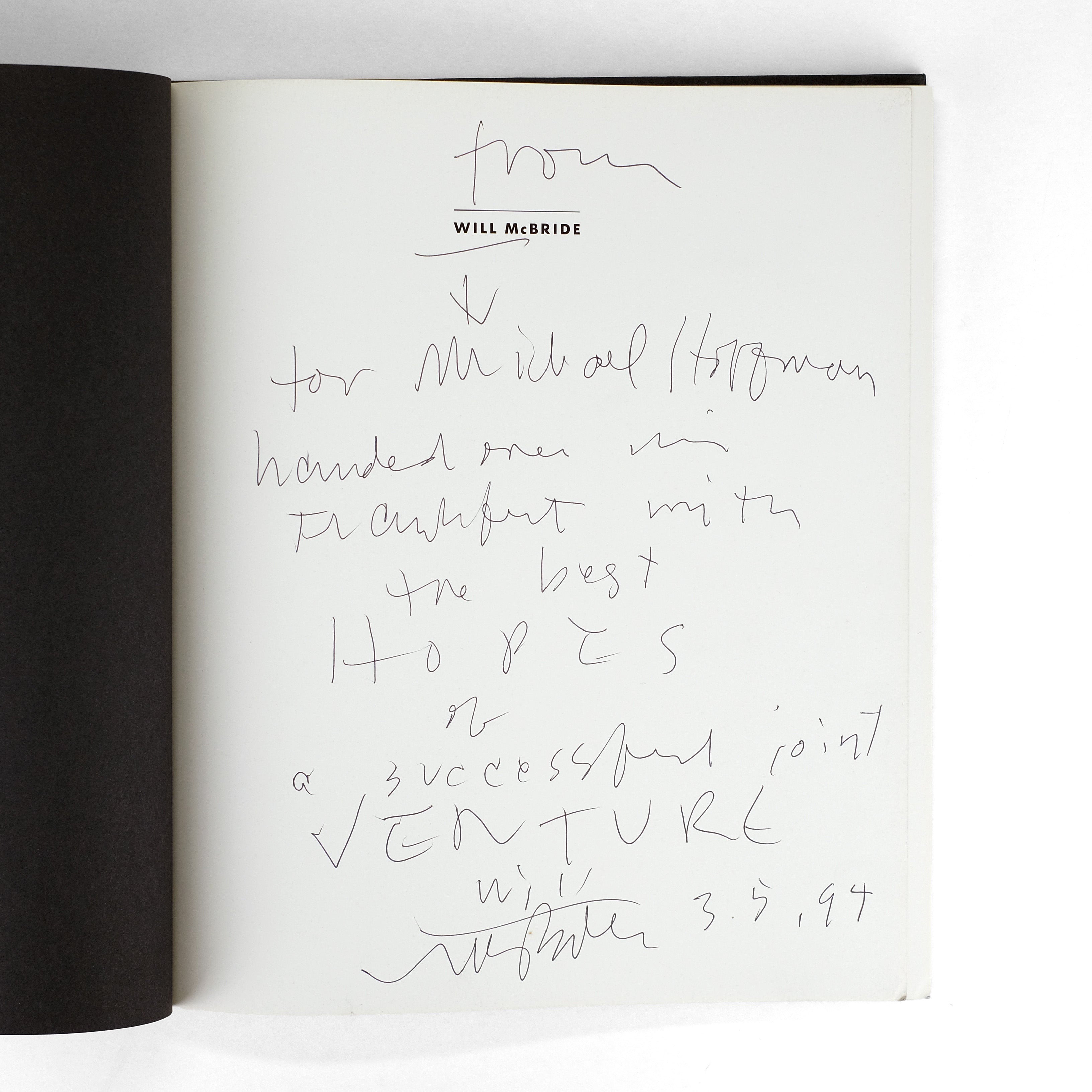 Will McBride: 40 Jahre Fotografie / Signed First Edition