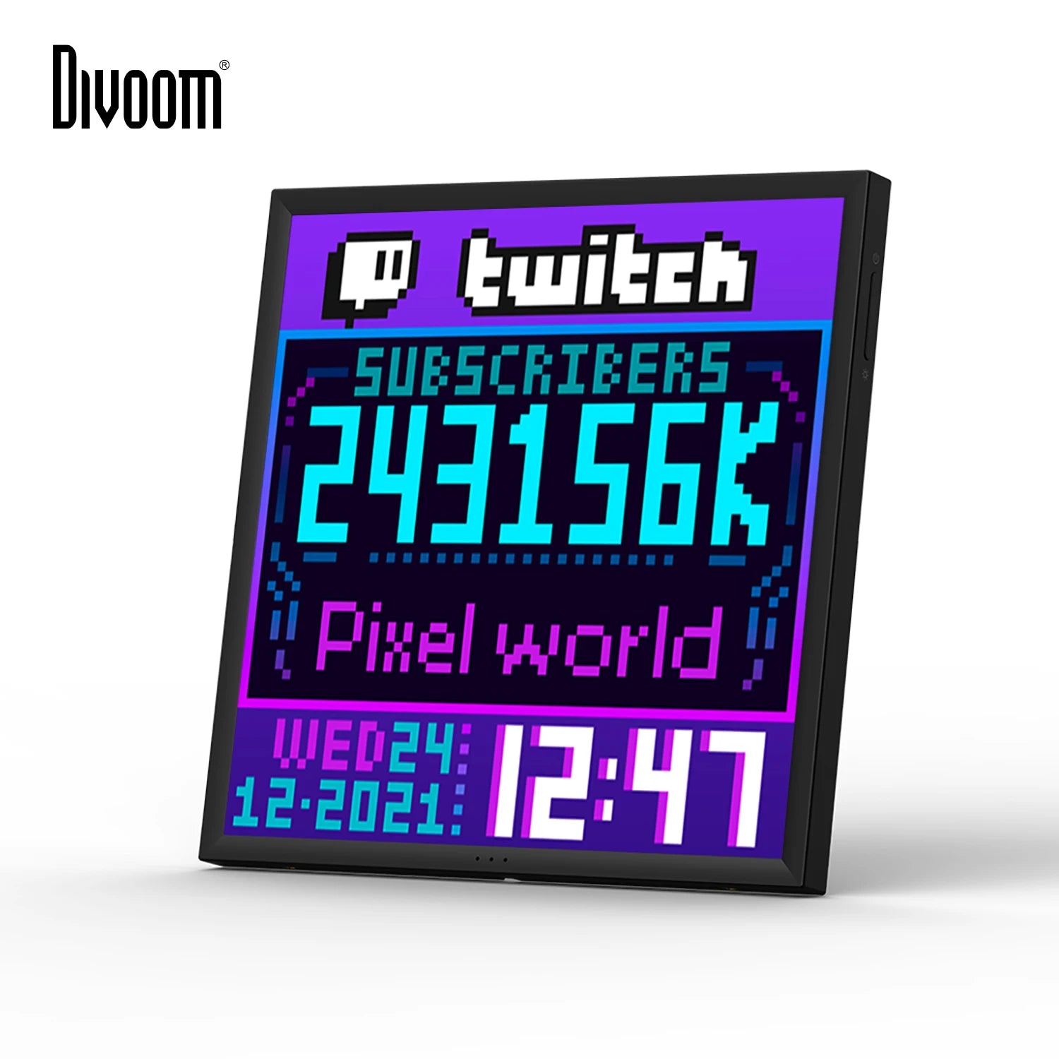 Divoom Pixoo-64 | WiFi Pixel Cloud Digital Frame | 64 X 64 LED