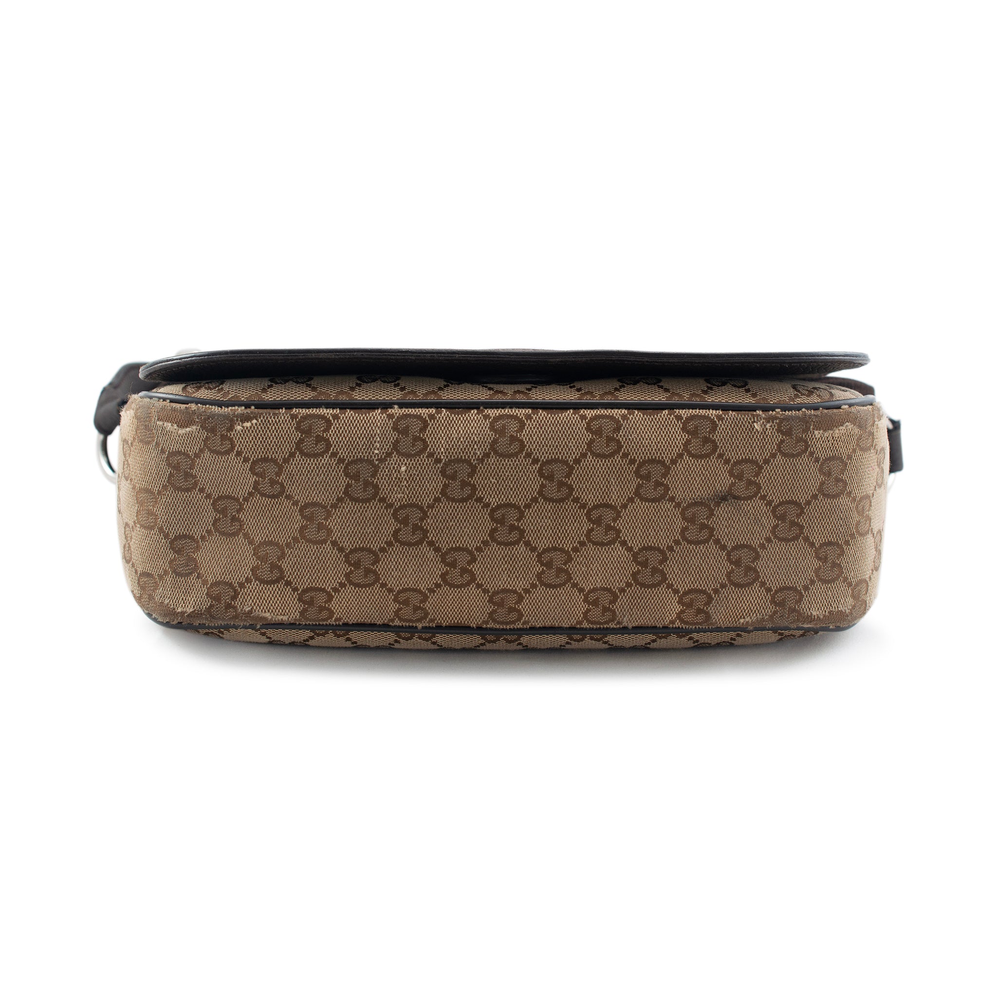 Gucci Monogram GG Canvas 807401990 Brown & Beige Flap Cross Body Messe