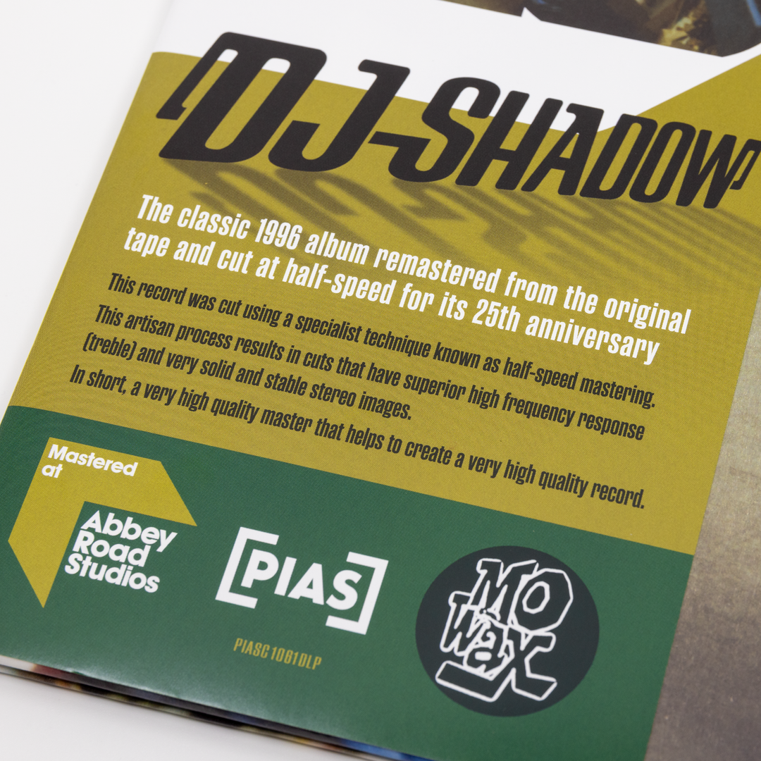 DJ Shadow - Endtroducing 25th Anniversary 2LP Vinyl