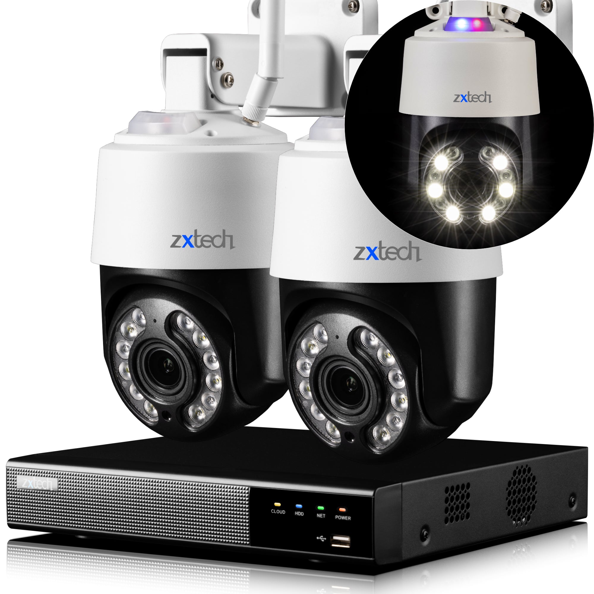 5MP 10X Zoom PTZ Wireless IP Camera CCTV Kit - Colour Night Vision