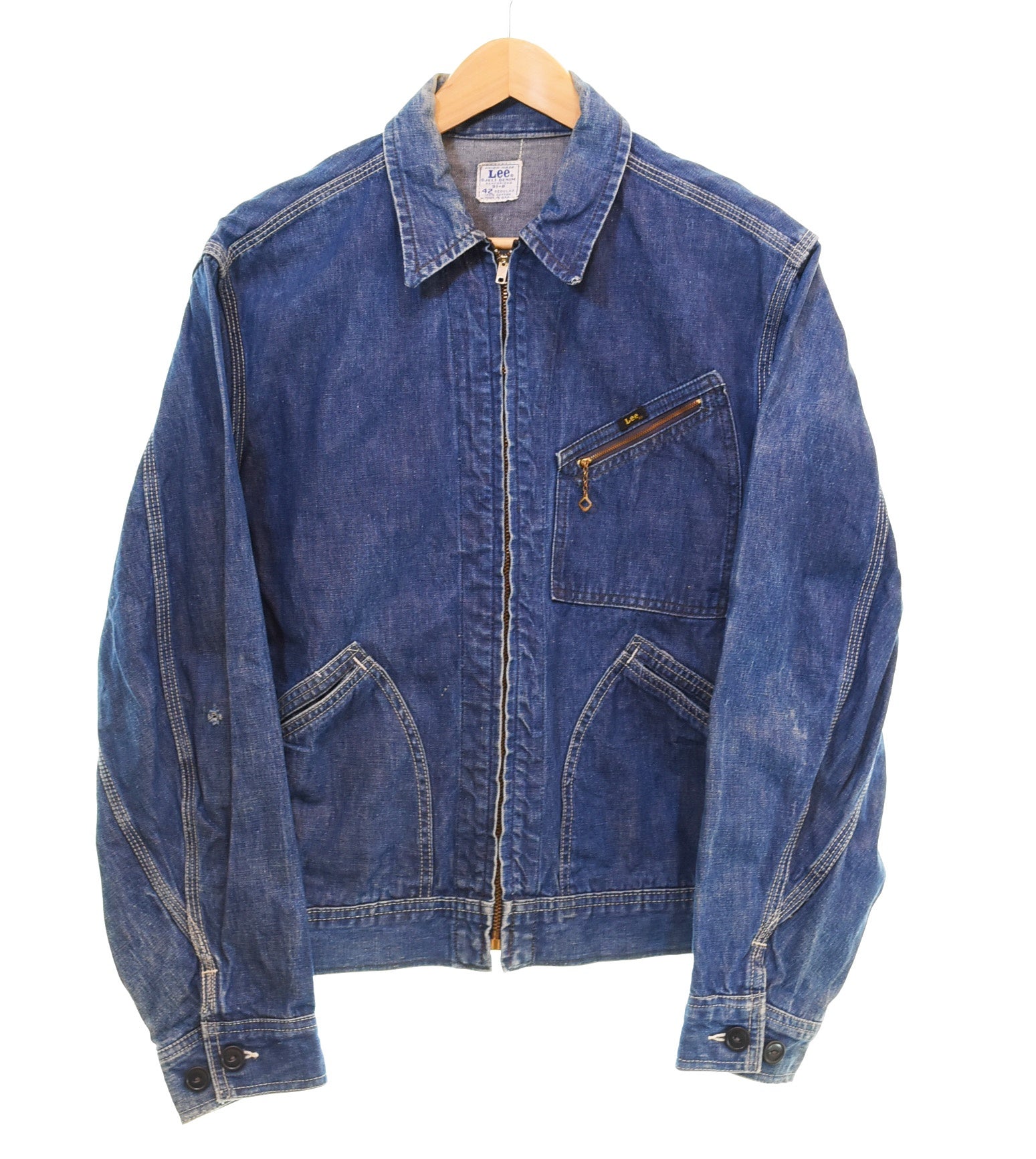 リー Lee 60年代 91-B 91B デニム ジャケット 菱形 TALON 菱タロン
