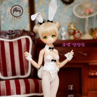 カジノバニースーツ【ホワイト】 MDD（M胸）（MiniDD）｜DOLK（ドルク）