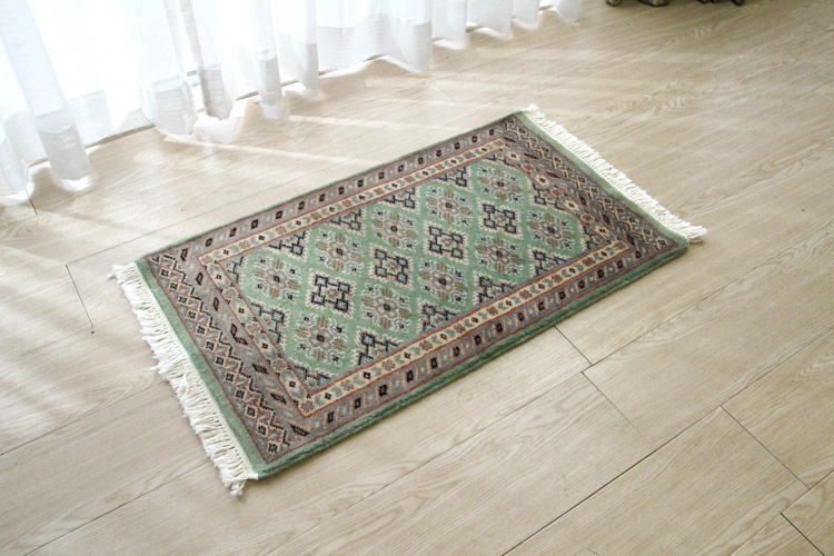 パキスタン段通玄関マット P69-9243 46×79cm | ラグマット・玄関マット