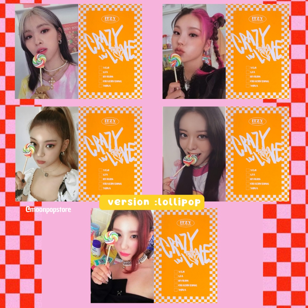 Photocard Kpop Itzy Crazy in Love - VALOR POR UNIDADE- Fanmade