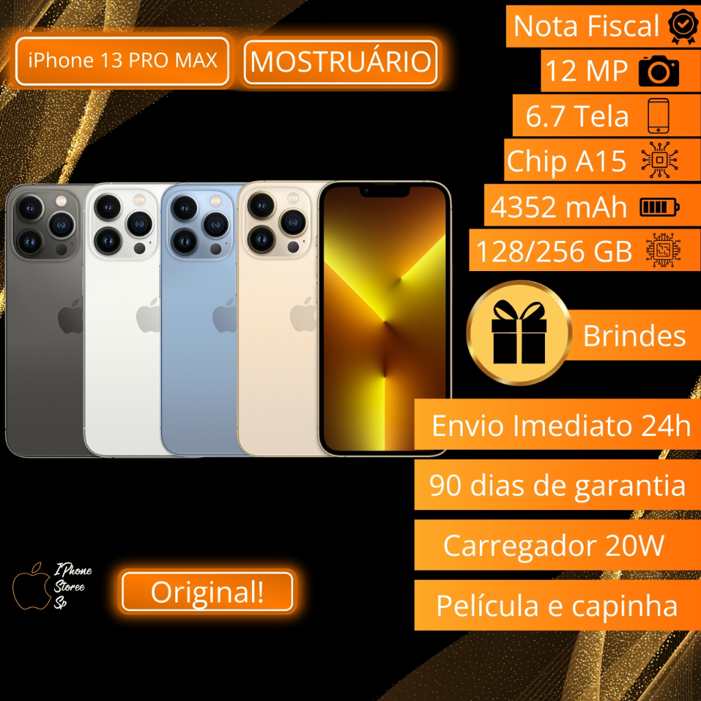 Apple iPhone 13 Pro Max (128Gb) Envio Imediato. | Shopee Brasil