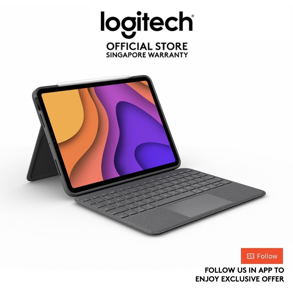 Logitech Folio Touch Backlit keyboard case with trackpad for iPad