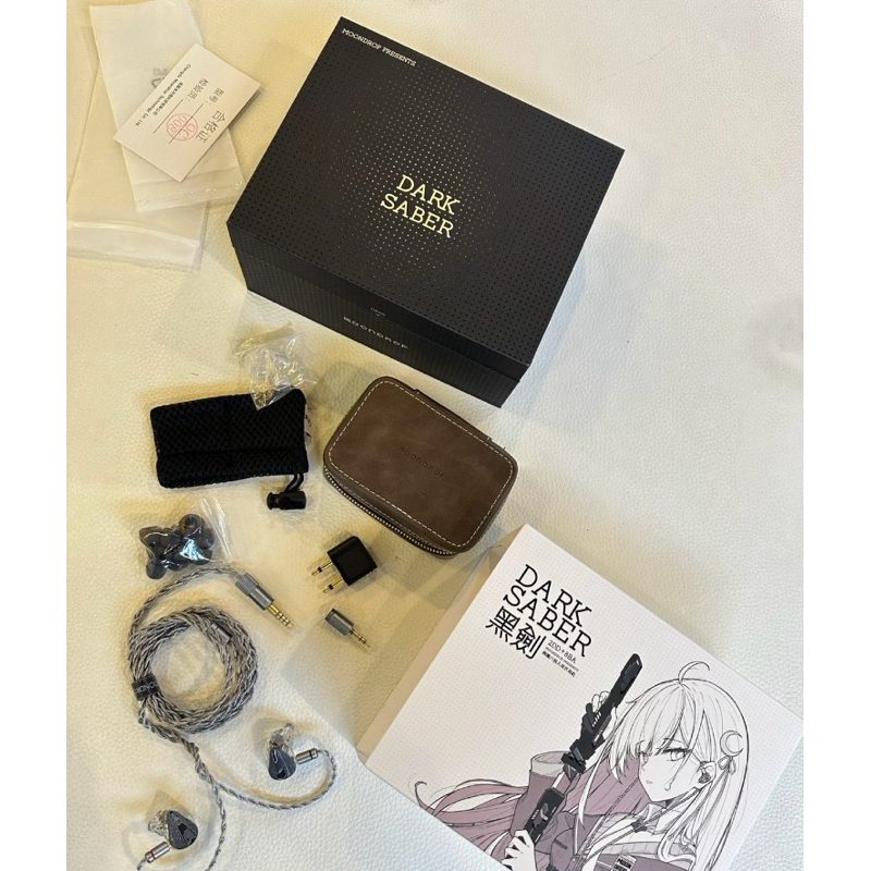 特價全新僅拆封水月雨黑劍DarkSaber兩圈八鐵旗艦入耳式耳機女毒完勝水