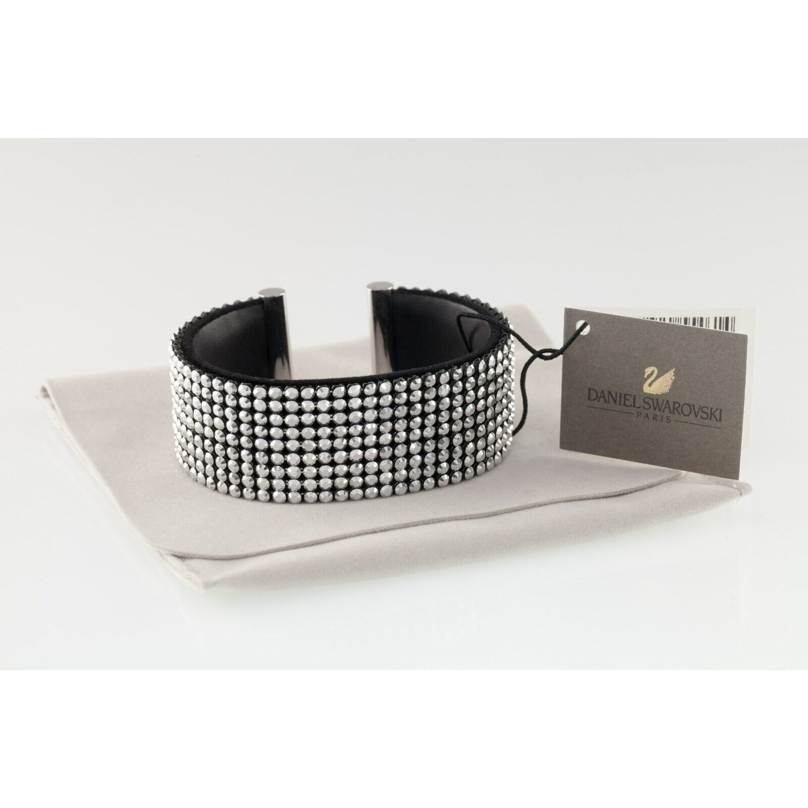 Daniel Swarovski Thin Rigid Cuff Crystal Bracelet w/ Original Box