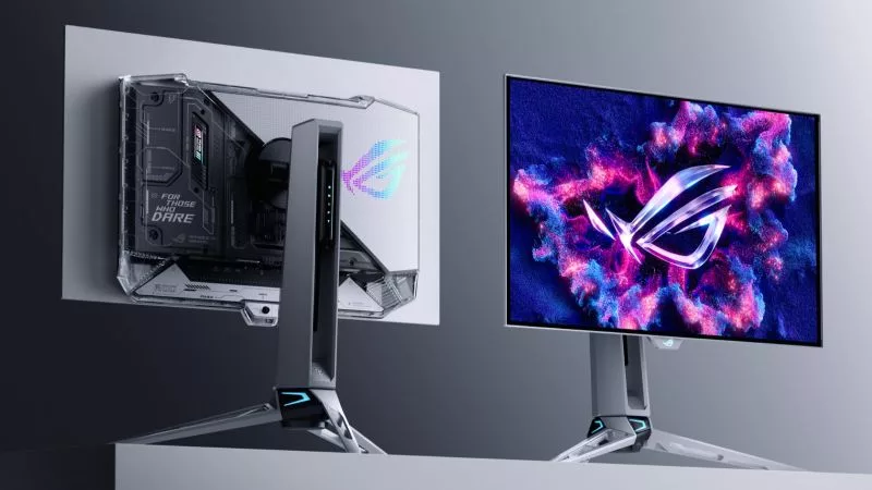 The ROG Strix XG49WCR lets you seamlessly control two devices