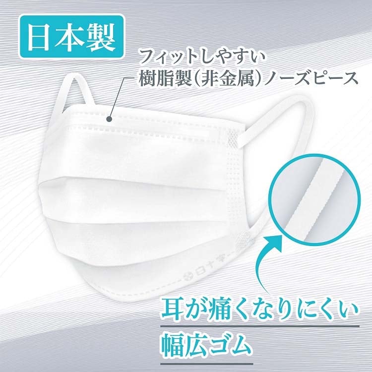dショッピング |白十字 日本製 サージカルマスクプレミアム ふつう