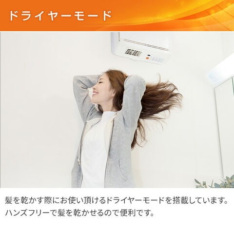 dショッピング |ヒーター 壁掛式 脱衣所温風ヒーター (温風/送風切替