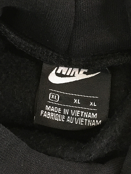 古着 NIKE センター スウォッシュ ロゴ 刺しゅう スウェット パーカー