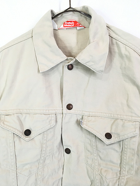古着 70s USA製 Levi's 70505 3rdタイプ 生成 コットンツイル