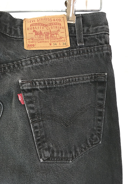古着 90s USA製 Levi's 505-0260 サルファ スーパー ブラック デニム