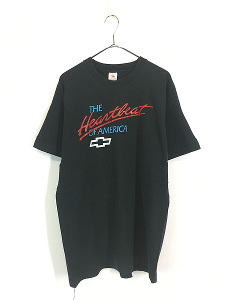 古着 90s USA製 CHEVROLET シボレー 「THE Heartbeat OF AMERICA」 T