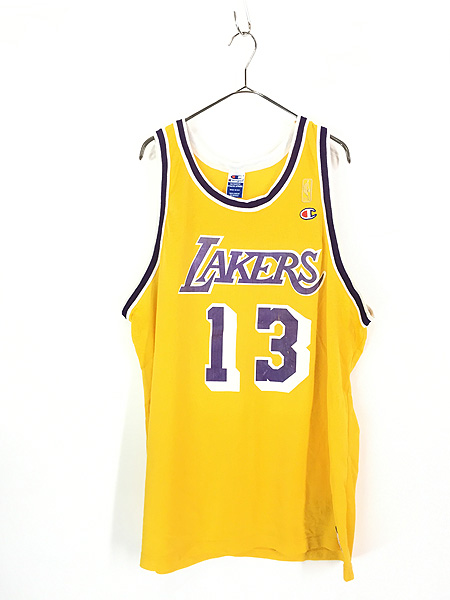 古着 90s USA製 Champion NBA Los Angeles Lakers レイカーズ No13