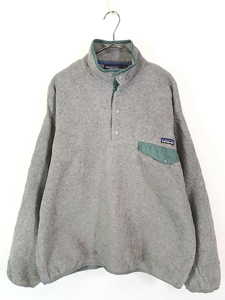 古着 06s Patagonia スナップT シンチラ フリース ジャケット グレー
