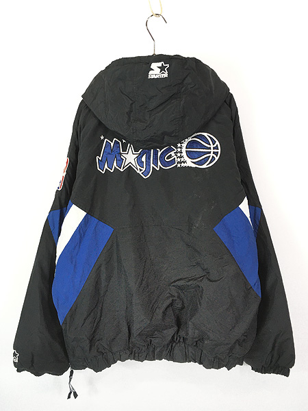 古着 90s STARTER NBA Orlando Magic マジック ハーフジップ パデット