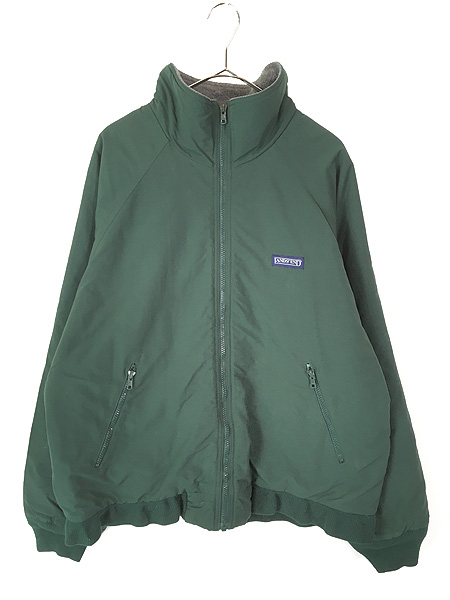 古着 90s LANDS' END 「Squall Jacket」 フリース ライナー パデッド