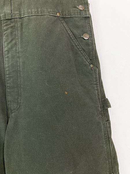 古着 Carhartt パデット MOS モスグリーン ダック Wニー ワーク
