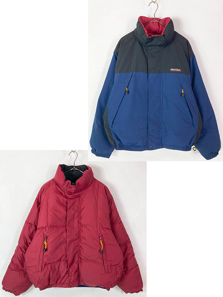 古着 90s Nautica Competition コットン シェル 3way リバーシブル