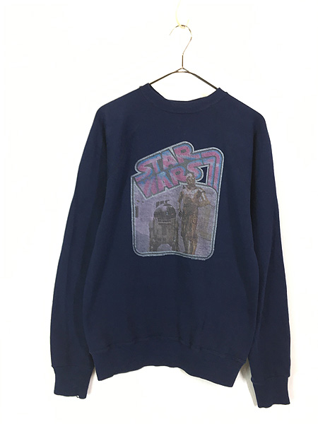 古着 80s STAR WARS スターウォーズ C3PO R2D2 ムービー スウェット