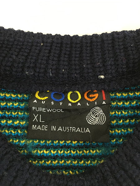最終売り尽し】古着 90s オーストラリア製 COOGI カラフル マルチ
