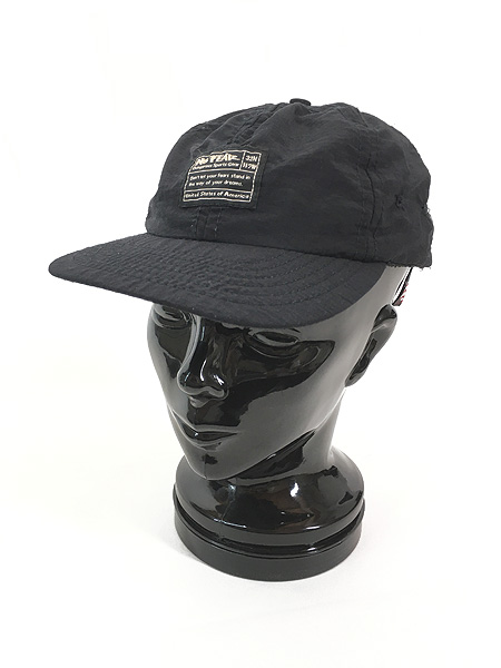 雑貨 古着 90s USA製 NO FEAR フロント ワンポイント パッチ 6パネル