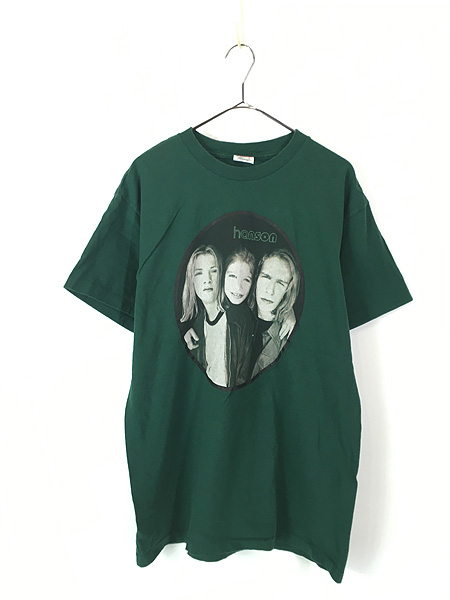 古着 90s USA製 Hanson フォト ポップ ロック バンド Tシャツ L【10off