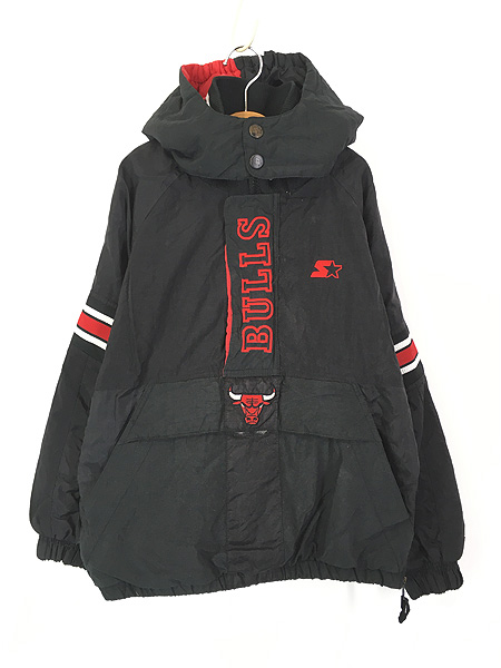 キッズ 古着 90s Starter NBA CHICAGO BULLS ブルズ パデット ハーフ