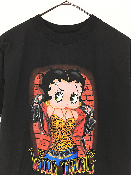 レディース 古着 00s BETTY BOOP ベティ ブープ 「WILD THING」 BIG