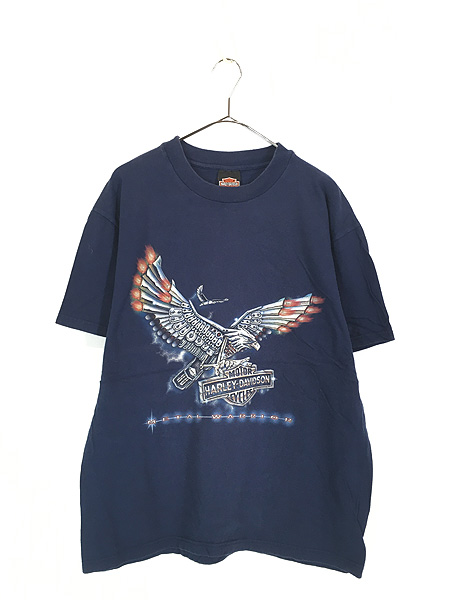 古着 90s USA製 HARLEY DAVIDSON メカニック イーグル METAL WARRIOR