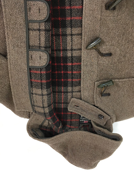 古着 70s 英国製 Gloverall トグル ボタン ウール ダッフル コート 36