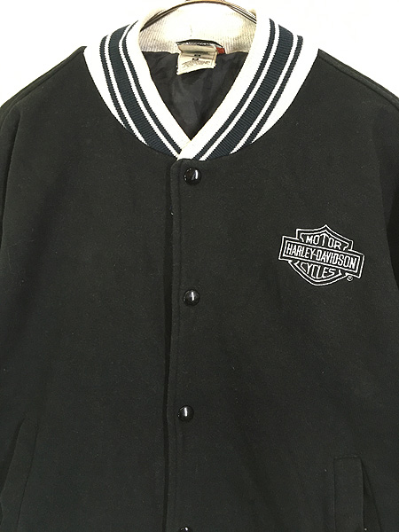 古着 90s HARLEY DAVIDSON バー&シールド 刺しゅう スウェット