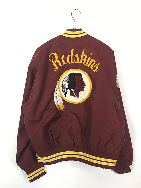古着 80s NFL Washington Redskins レッドスキンズ 光沢 サテン
