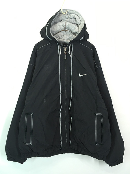 古着 90s NIKE スウォッシュ 刺しゅう ステッチ ライン パデット