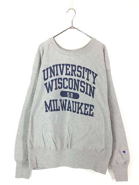 古着 90s Champion Reverse Weave 「WISCONSIN」 4段 カレッジ