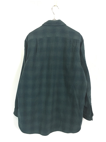 古着 70s USA製 Pendleton × Outdoors Man Wネーム オンブレ シャドー